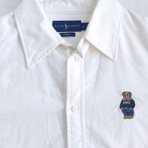 Ralph Lauren Women's Slim Fit Bear Oxford Shirt